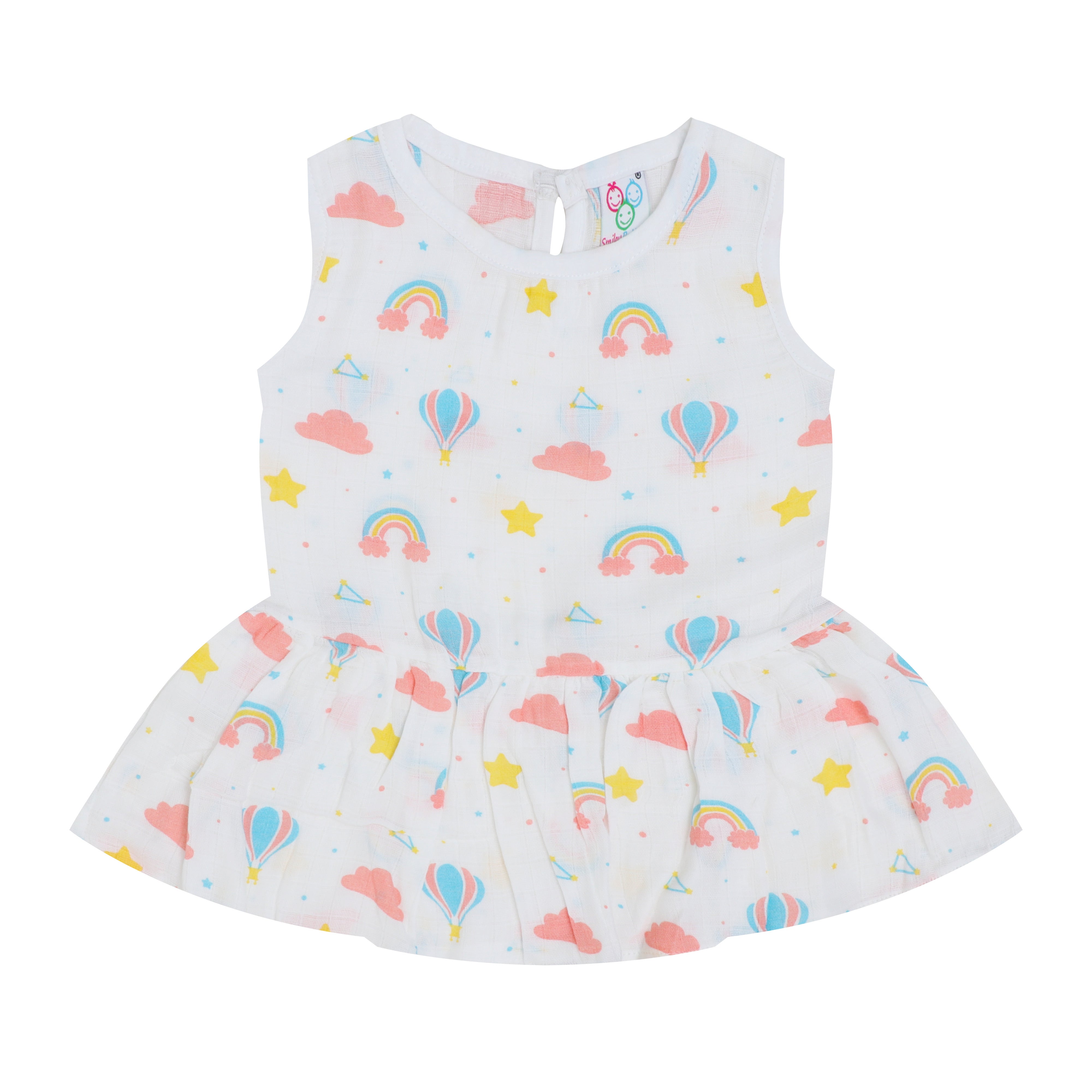 SALE - Organic Muslin Baby Frock - Parachute