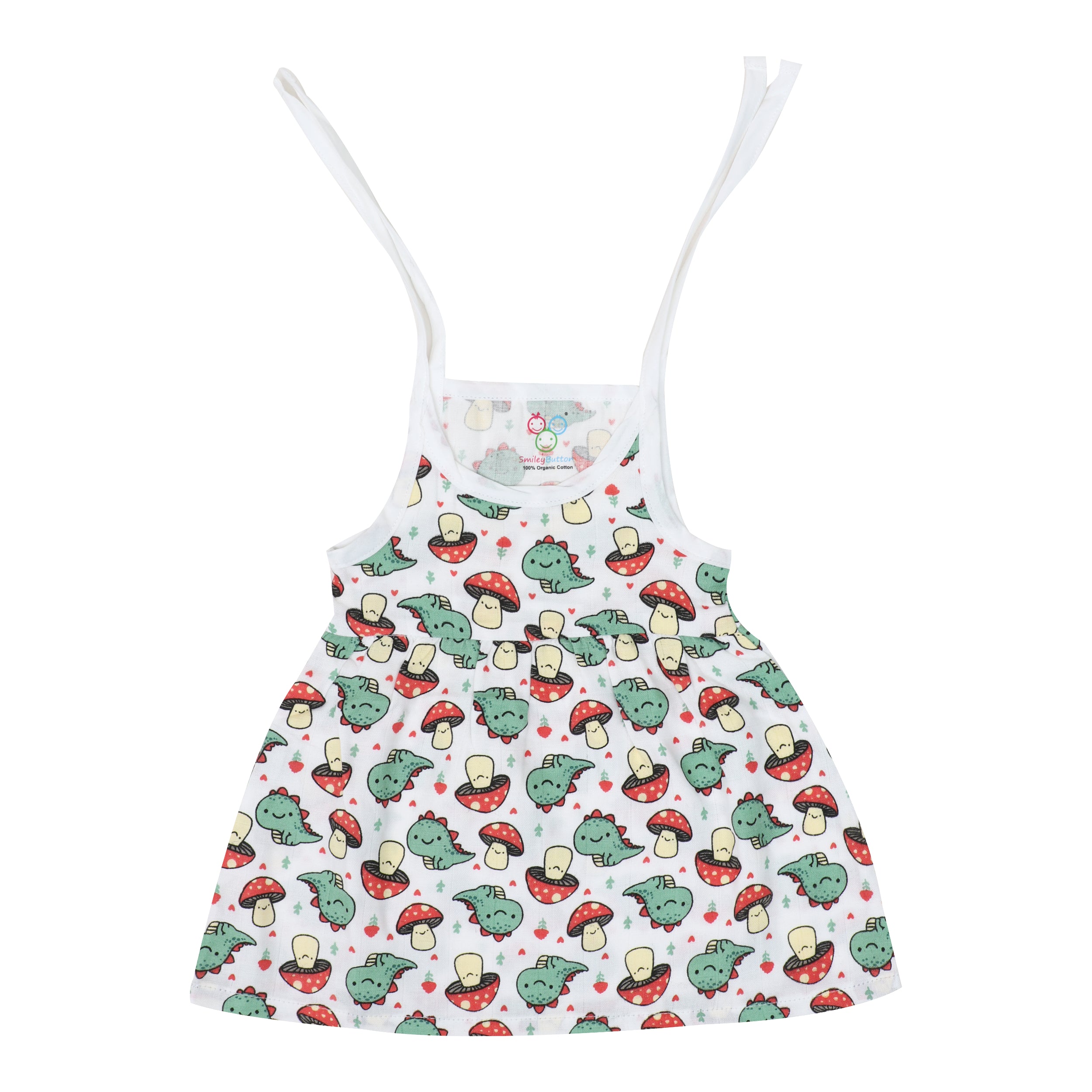 Muslin Frock Jabla With Bow - 2 Pack