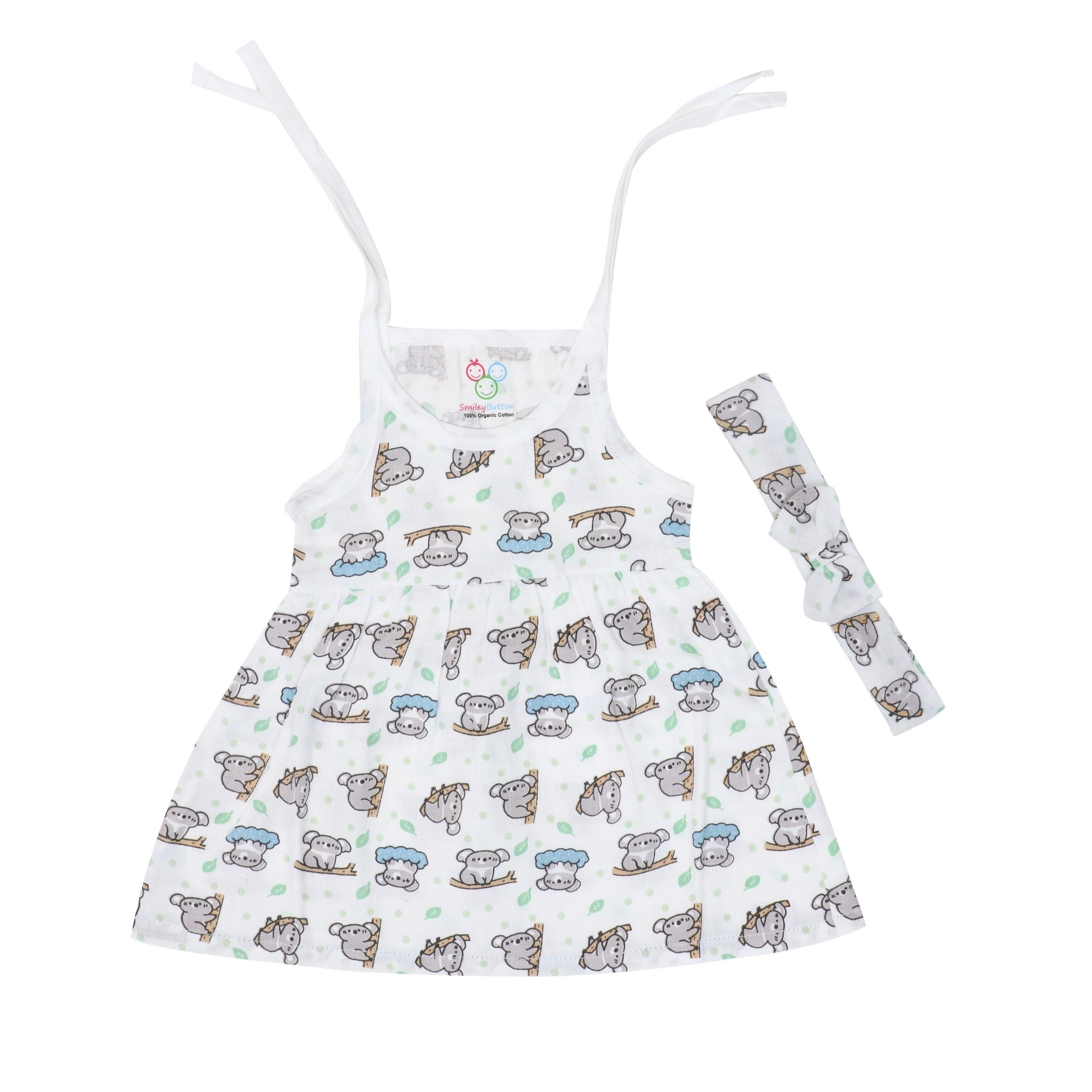 Muslin Frock Jabla With Bow - 2 Pack