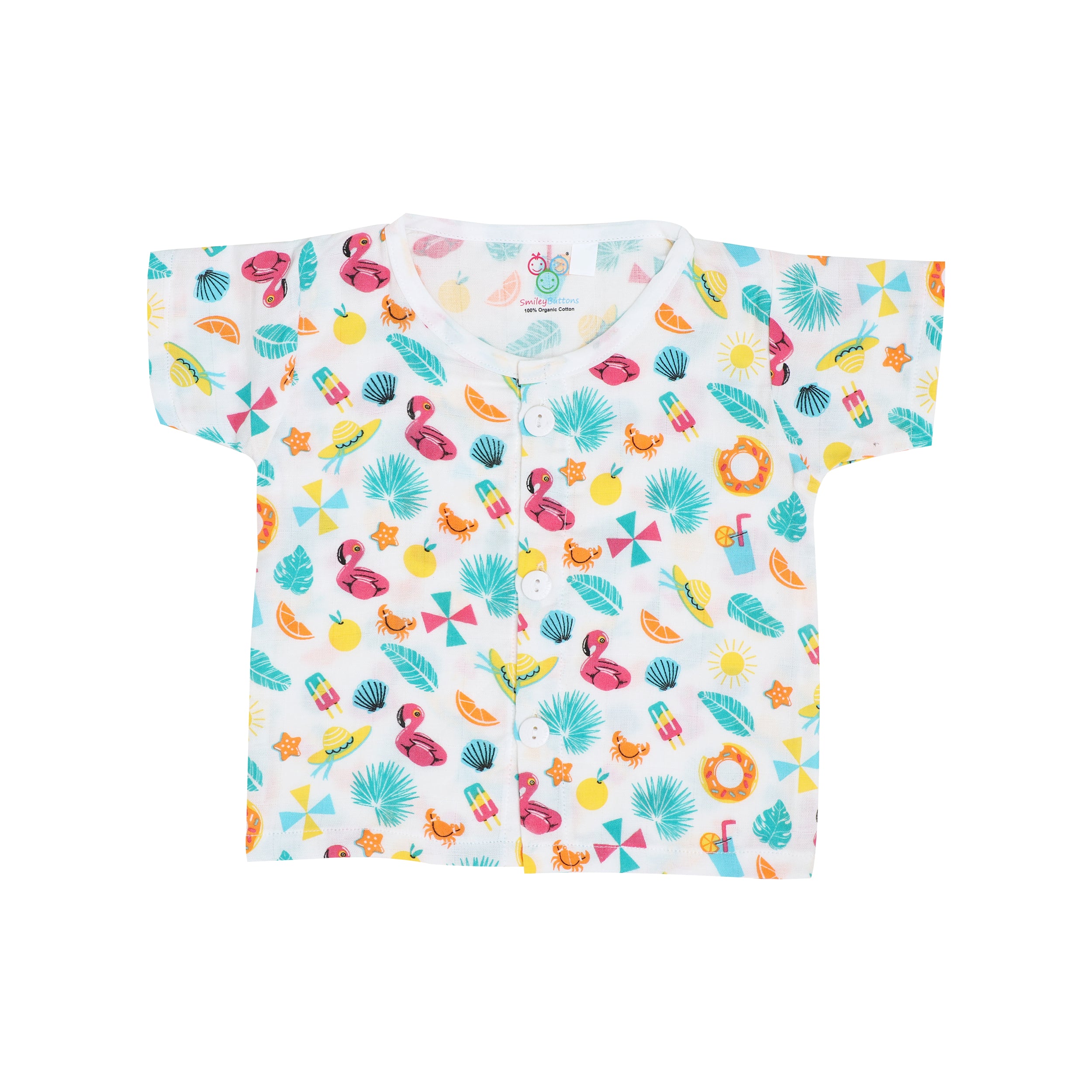 Muslin Co-ords | Jabla Set  - Summer Splash