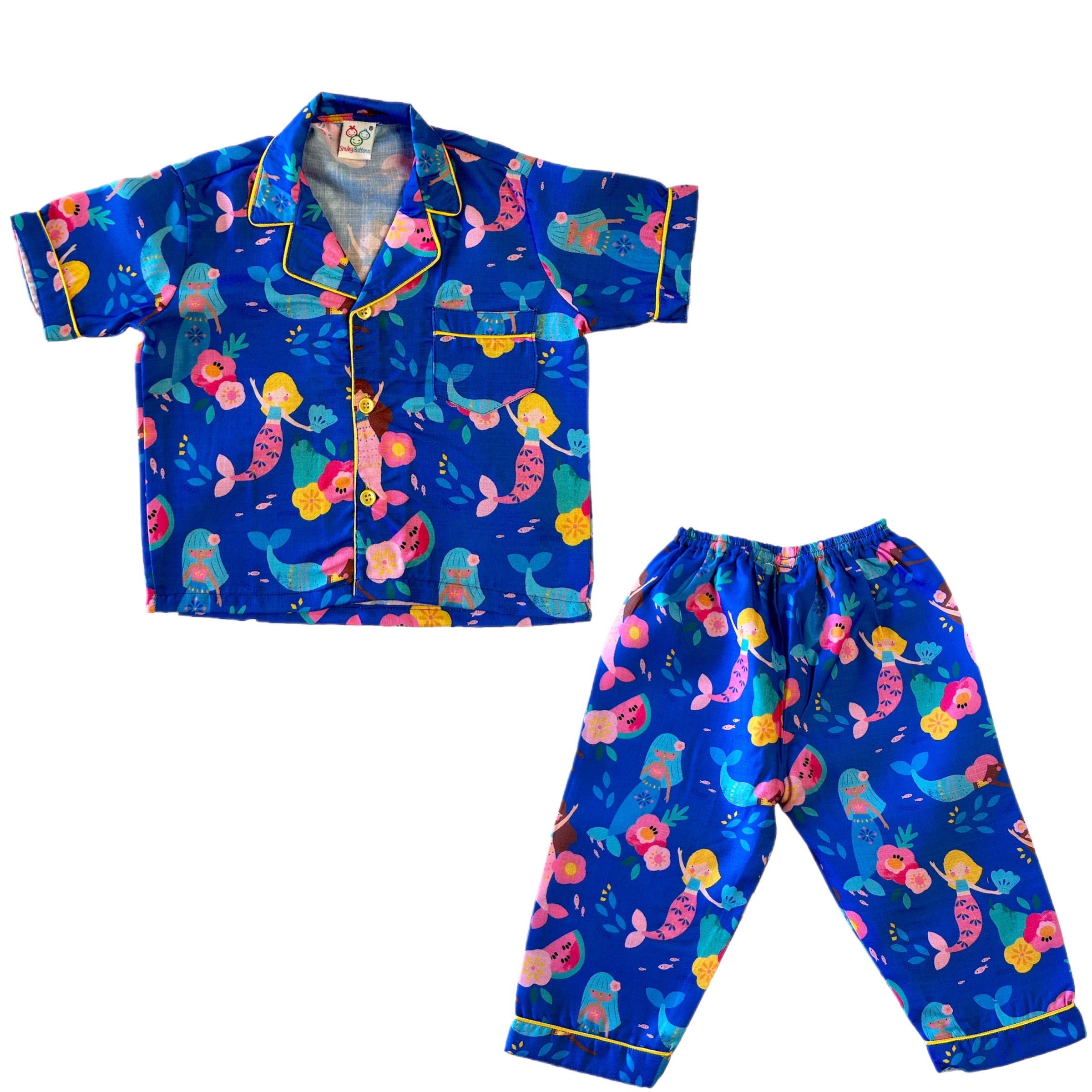 Cotton Night Suit - Mermaid