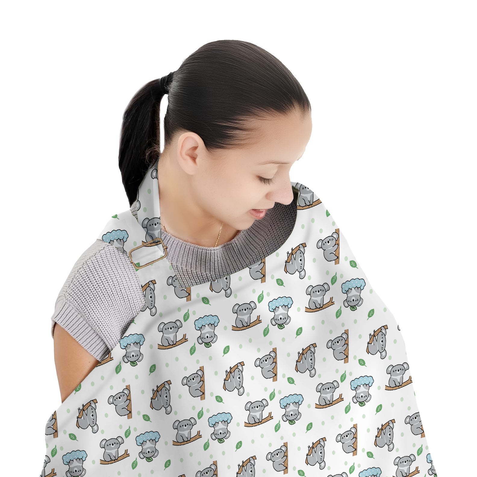 Organic Cotton Nursing Cover | Breast Feeding Apron - Koala Kuddles