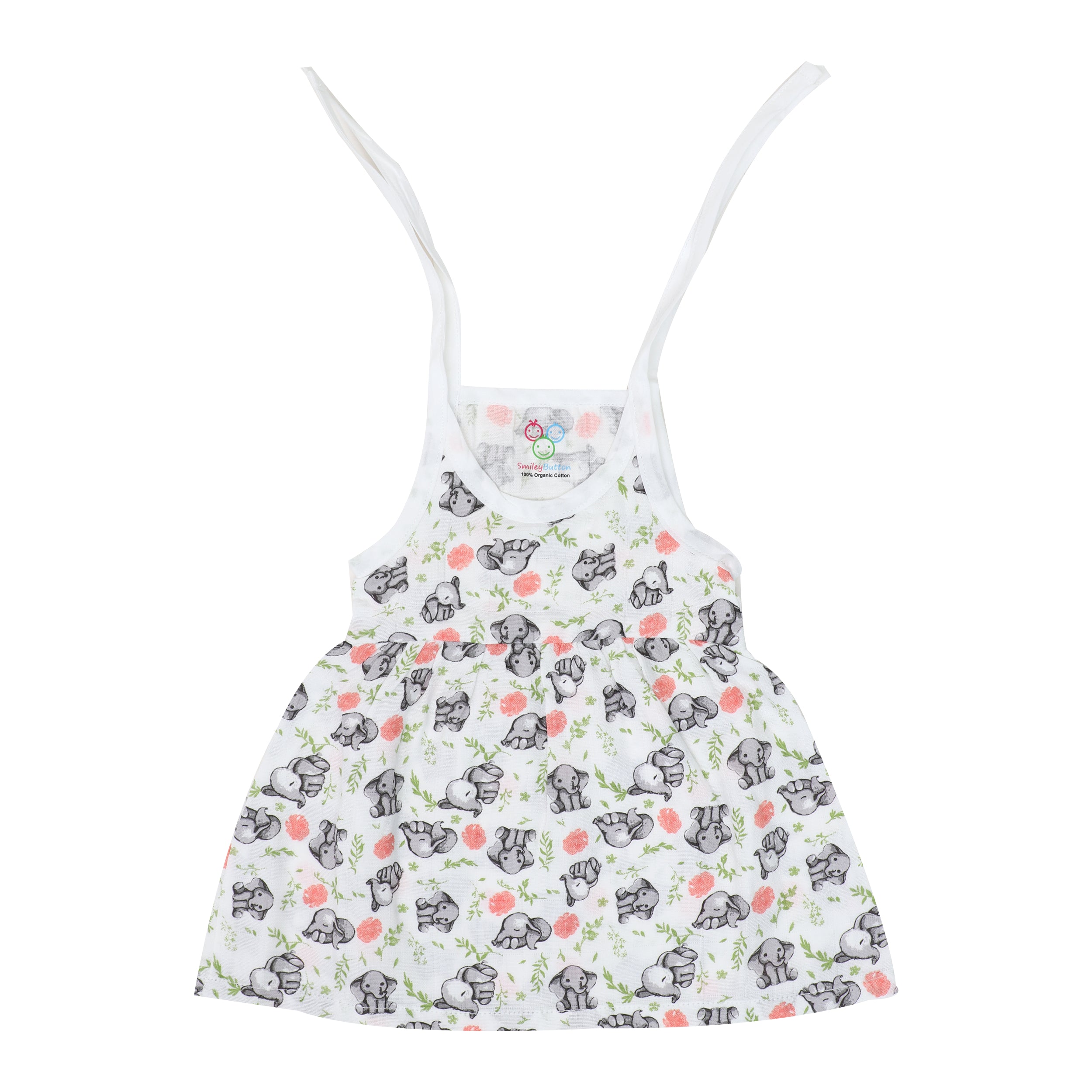 Muslin Frock Jabla With Bow - 2 Pack