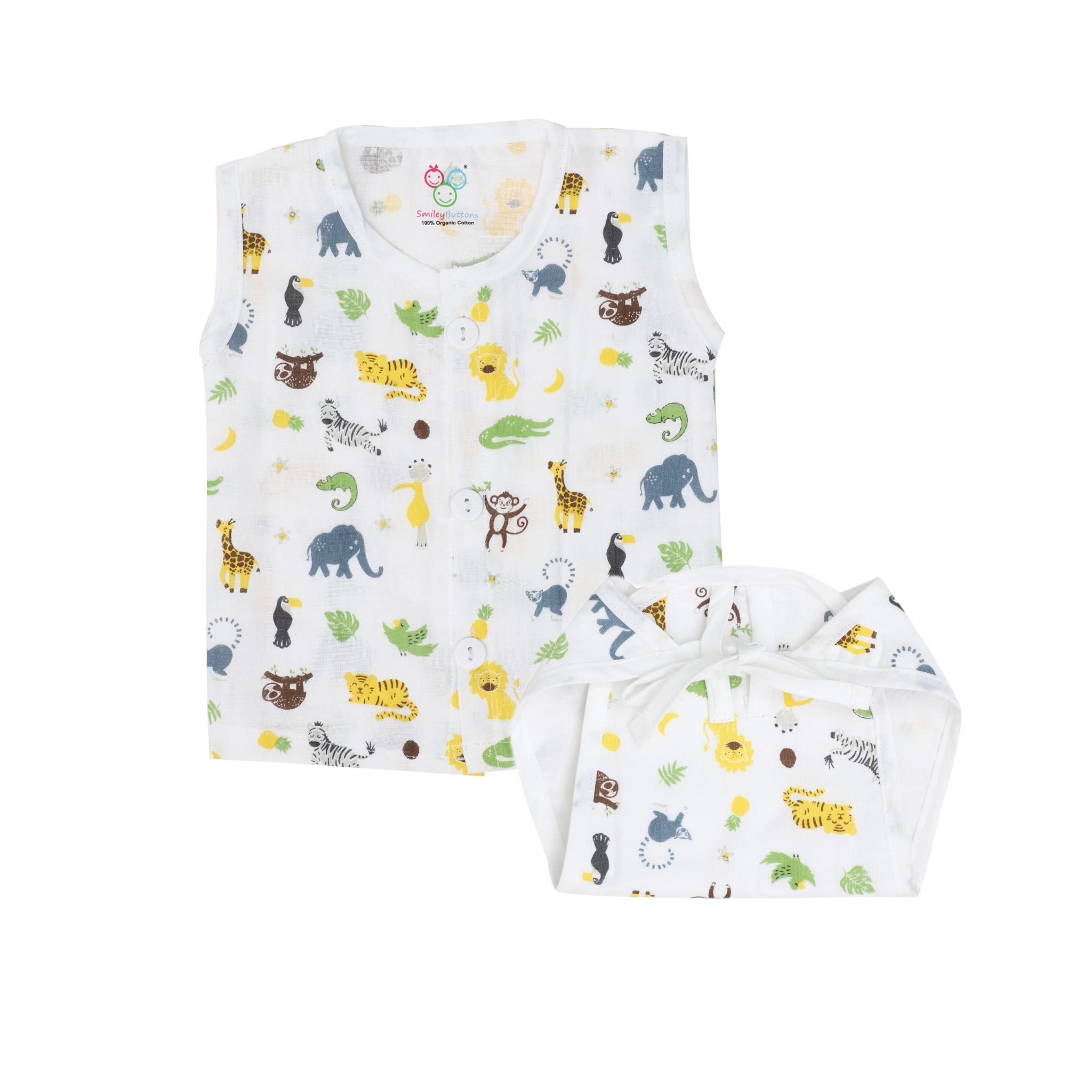 Muslin Jabla & Nappy Combo | 6 Pack