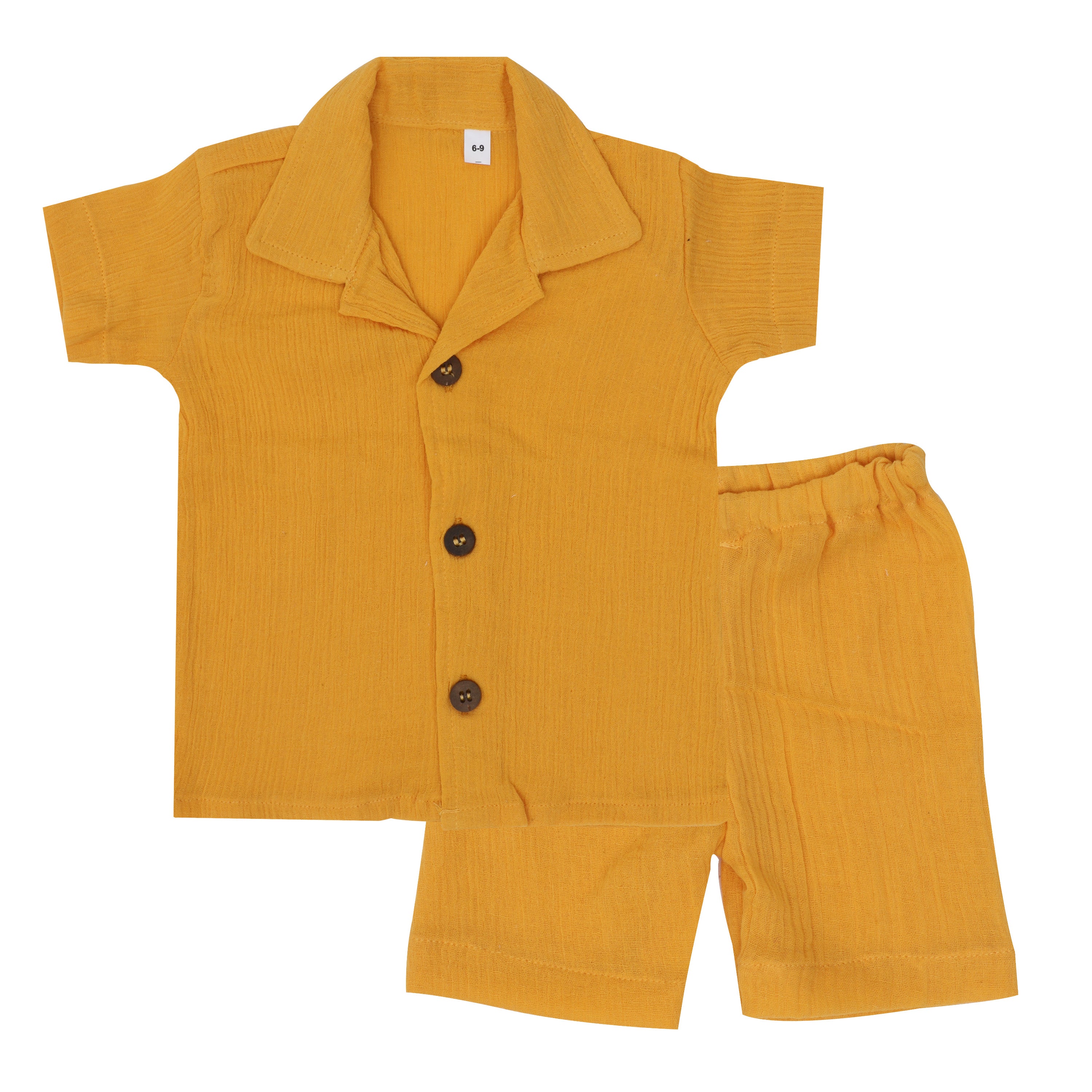 Muslin Co-ord Sets - Mustard