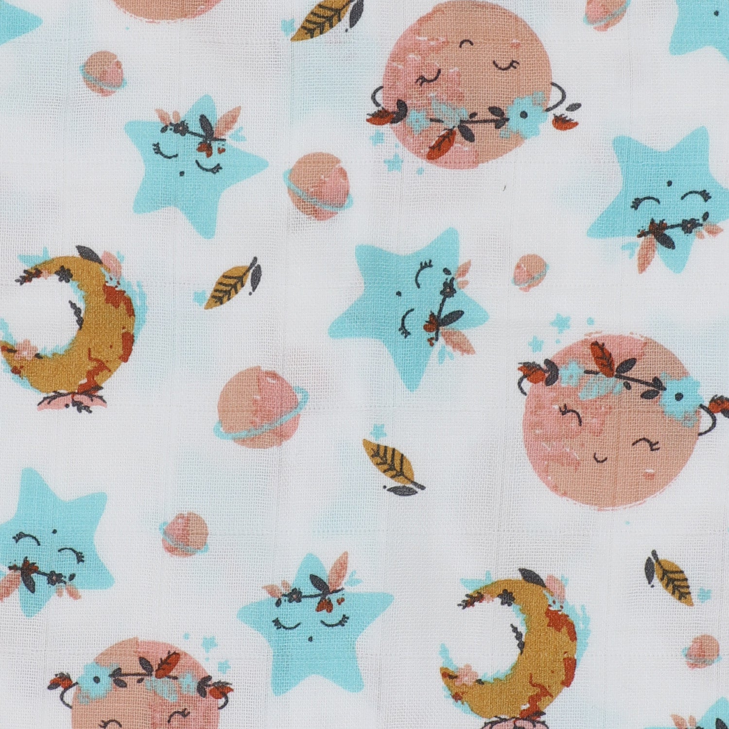 Organic Muslin Nappy - Twinkle Dream