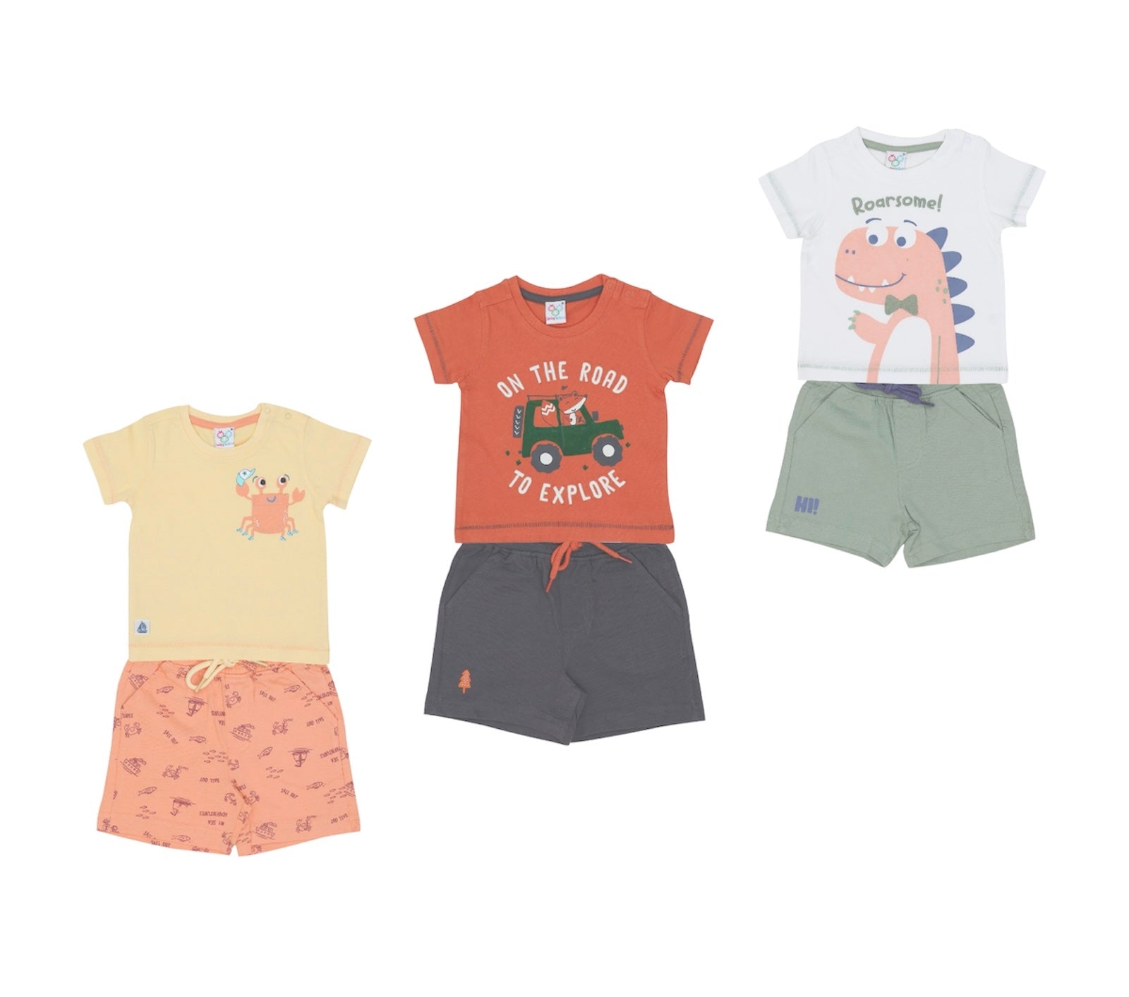 SALE | Cotton | T-Shirt & Shorts - Pack of 3