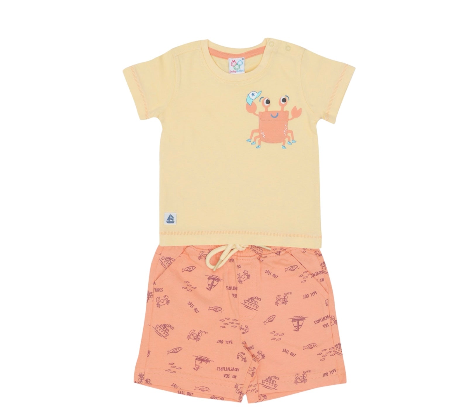 SALE | Knit | T-Shirt & Shorts - Crab