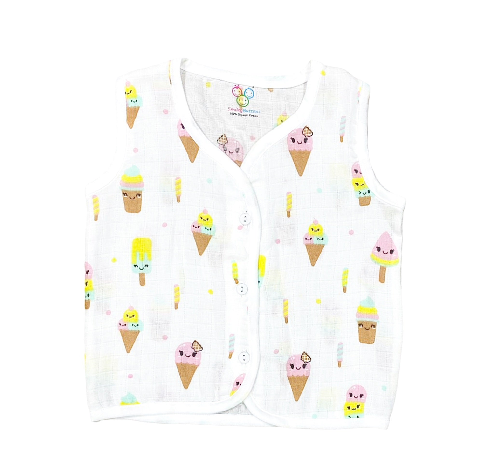 SALE -  Organic Muslin Jabla - Icecreams