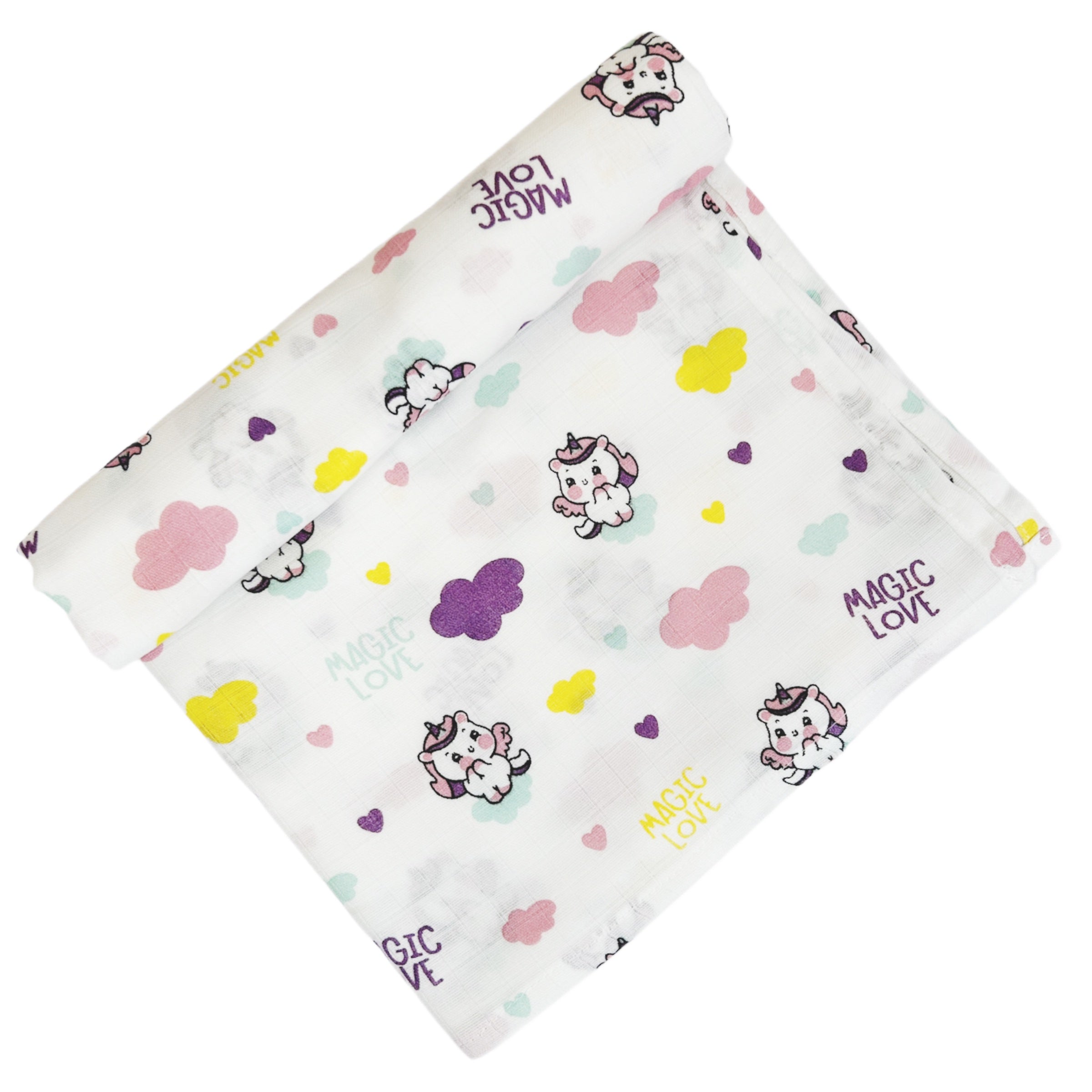 Organic Muslin Swaddle - Unicorn