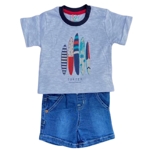 T-shirt & Shorts - Boy Surfer | Buy T Shirt & Shorts for Newborn Baby Boy | Smiley Buttons