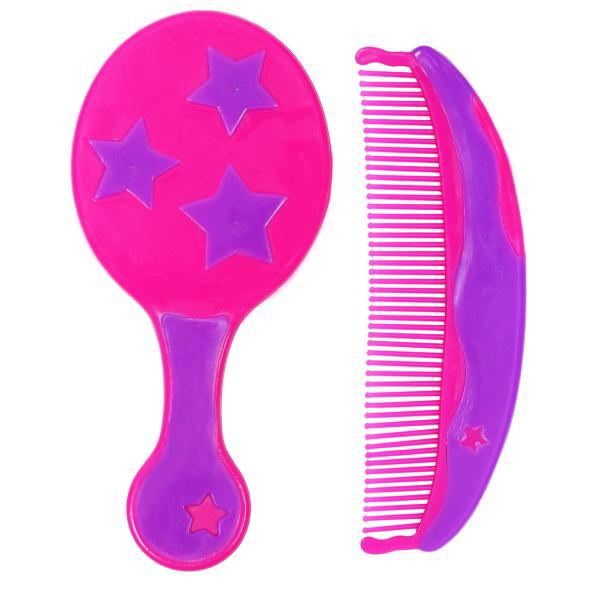 Baby Comb & Brush Combo - Pink | Buy Comb & Brush Combo Set For Baby Online  | Smiley Buttons